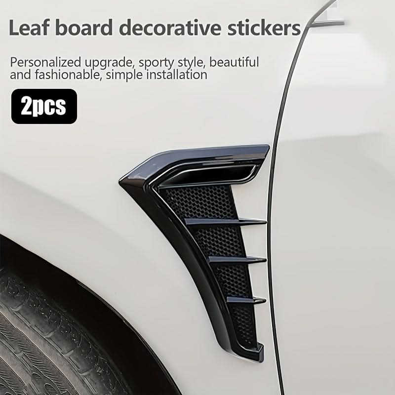 Universal Car Fender Decorative Stickers – High-Gloss Resin Side Vent Labels