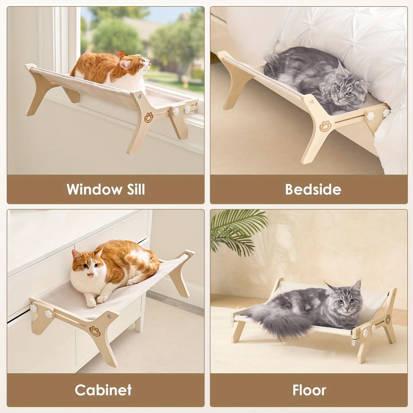 Adjustable Cat Window Perch – Indoor Hammock