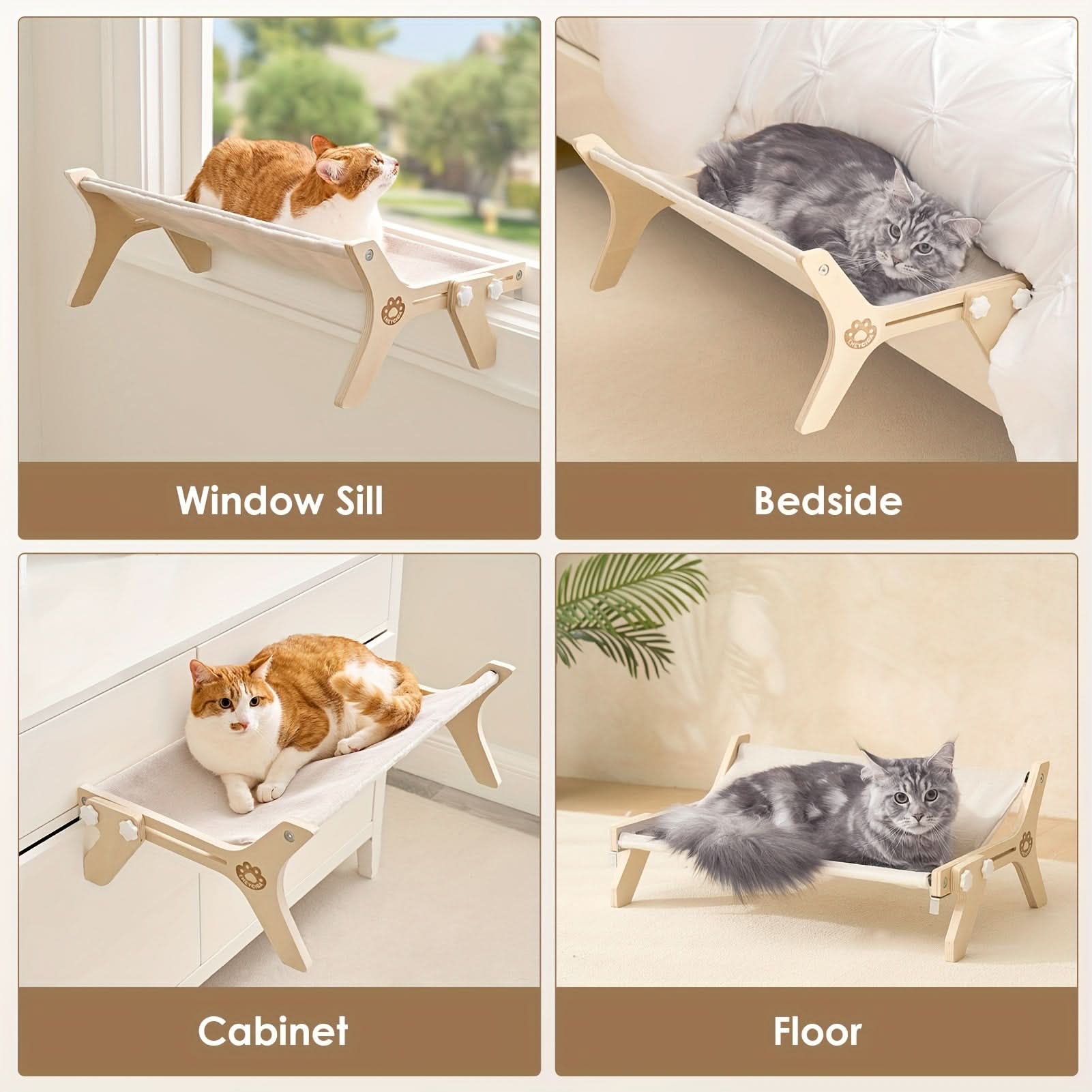 Adjustable Cat Window Perch – Indoor Hammock