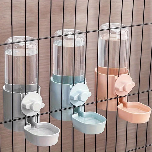Hanging Bird Cage Feeder with Water Bottle and Food Dispenser – 500ml