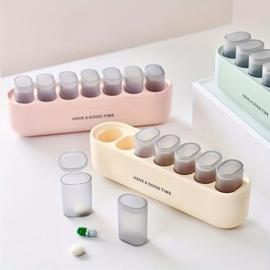 Large Capacity 7-Day Pill Organizer – Medicine Box with Secure Compartments