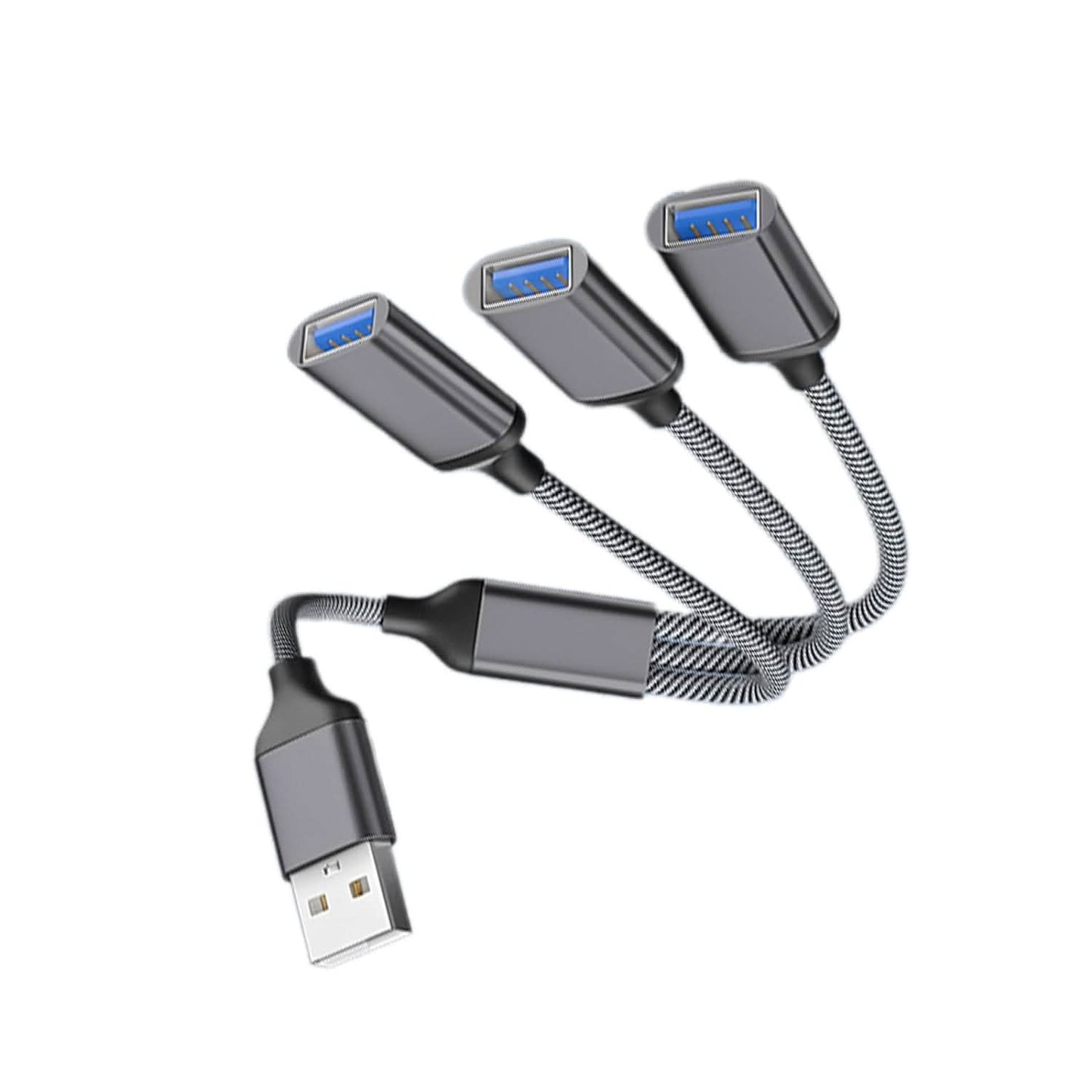 USB Splitter Y Cable: 1 Male to 3 Female Extension Hub