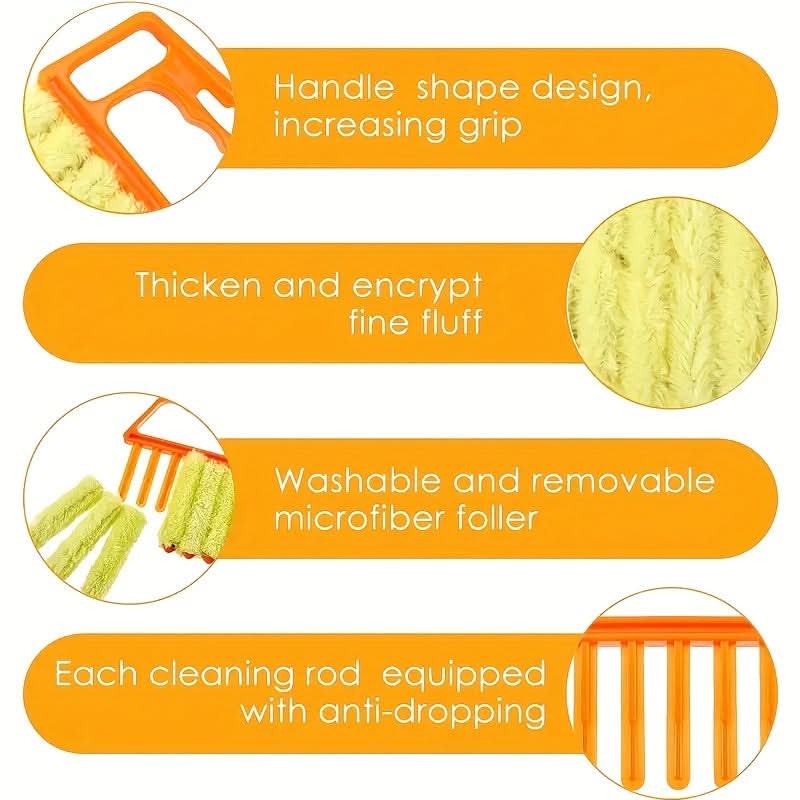 Multi-Use Blinds Dusting Brush - Washable Cleaner