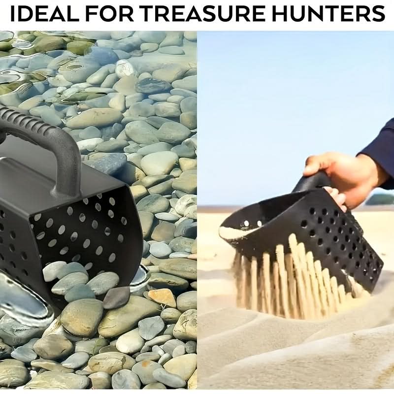 Beach Treasure Hunting Set – ABS Plastic Sand Shovel & Basket