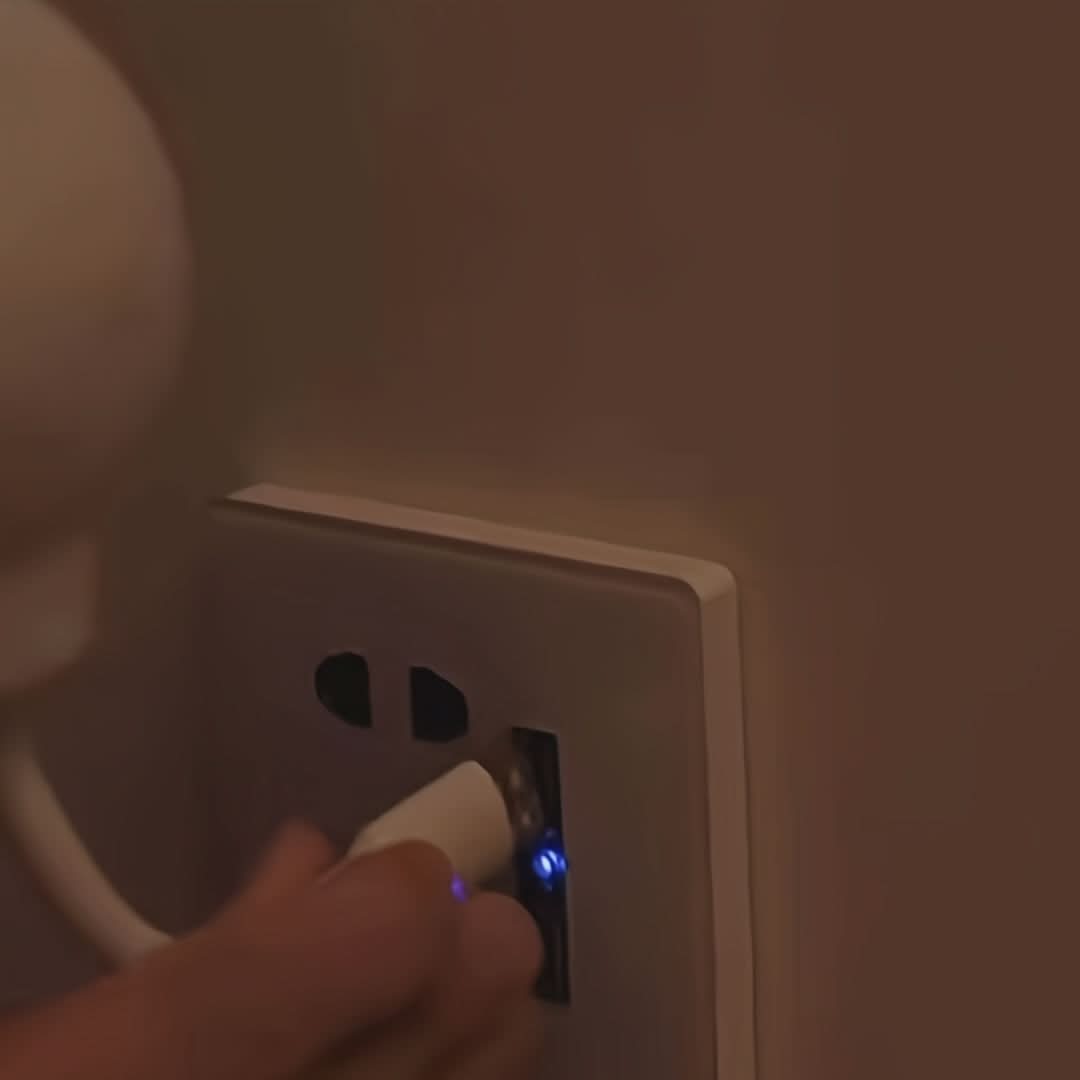 Voice-Activated Lunar Light Bedside Lamp