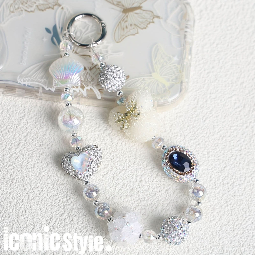 White Mobile Phone Chain – Women's Anti-Loss Wristband