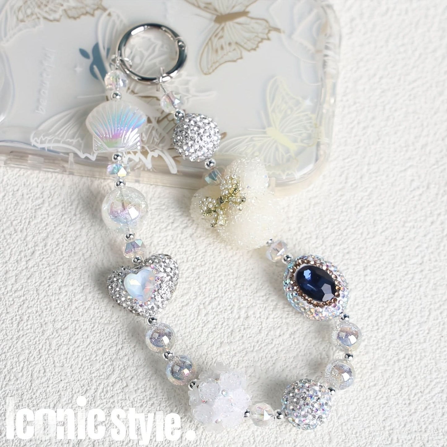 White Mobile Phone Chain – Women's Anti-Loss Wristband