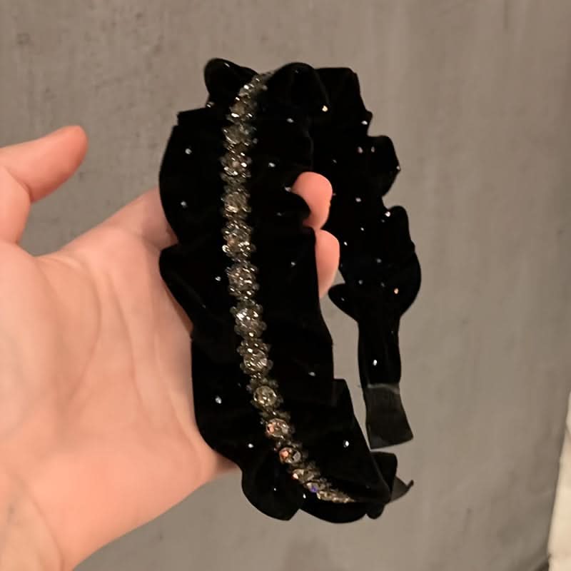 Elegant Vintage Rhinestone Acrylic Headband for Women