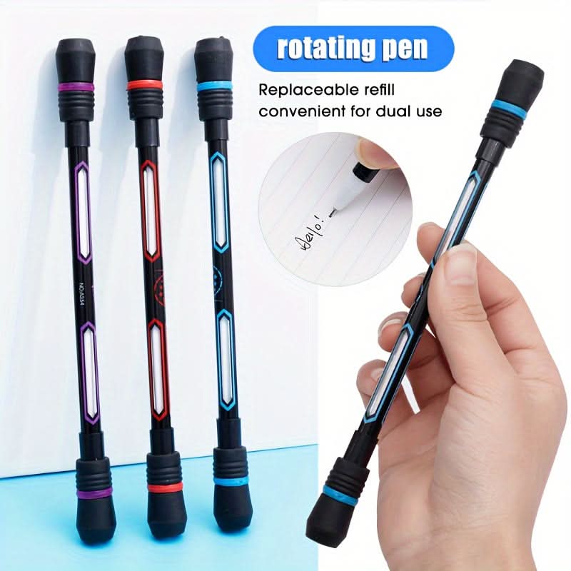 4-Pack Fidget Spinner Pens – Non-Slip Grip