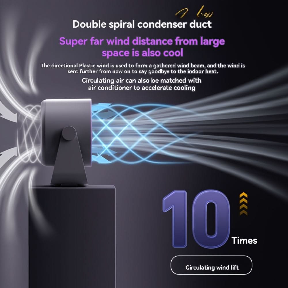Turbine Fan - USB Charging with Digital Display Fan for Home, Office