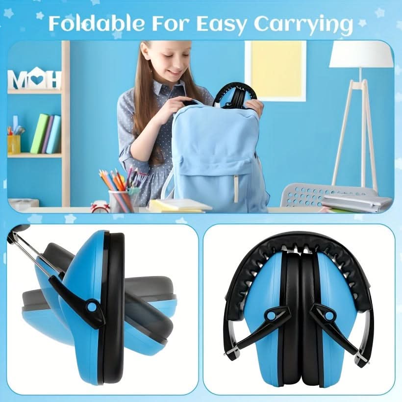 Noise Cancelling Ear Muffs for Kids – 3 Pack Adjustable Hearing Protection for 3+ Years