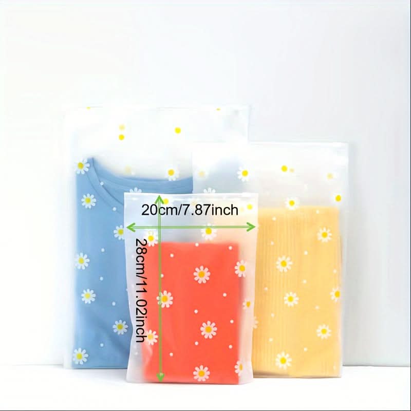 10PCS Fashionable Zipper Storage Bags - Fun Prints & Secure ZipLock