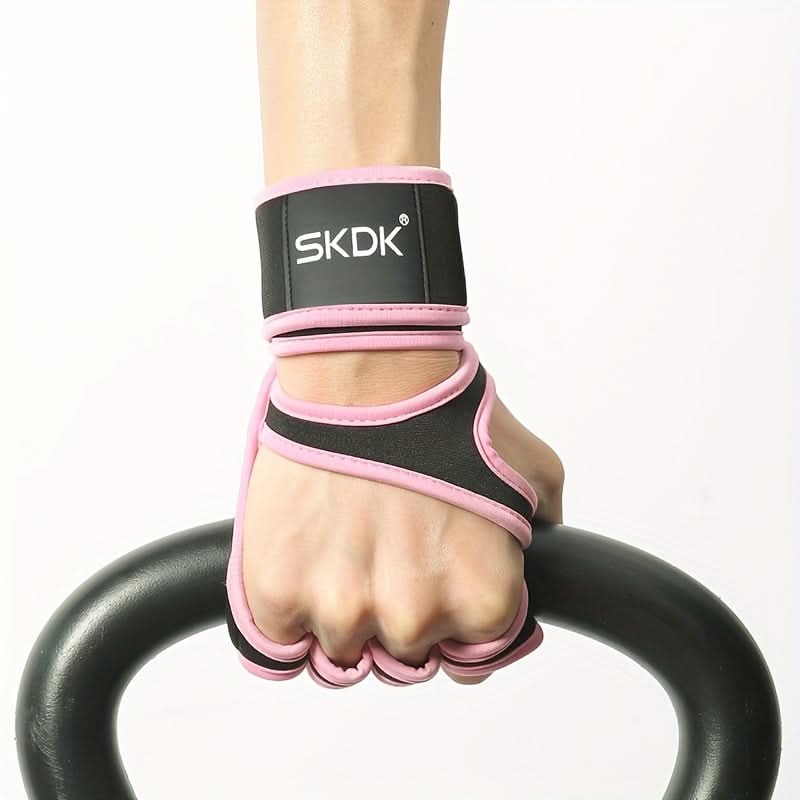 Premium Fitness Gloves with Wrist Support – Non-Slip Grip, Hook-and-Loop Closure