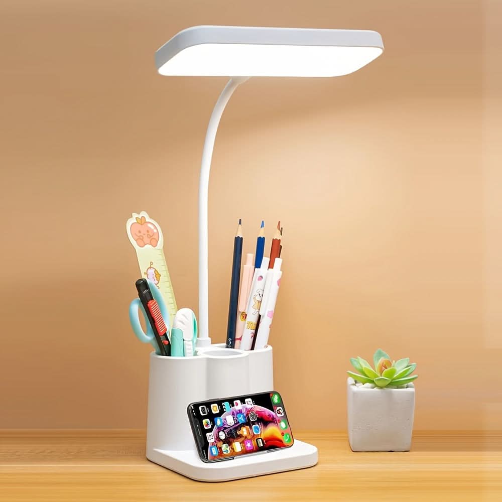 Rechargeable LED Desk Lamp with Adjustable Light