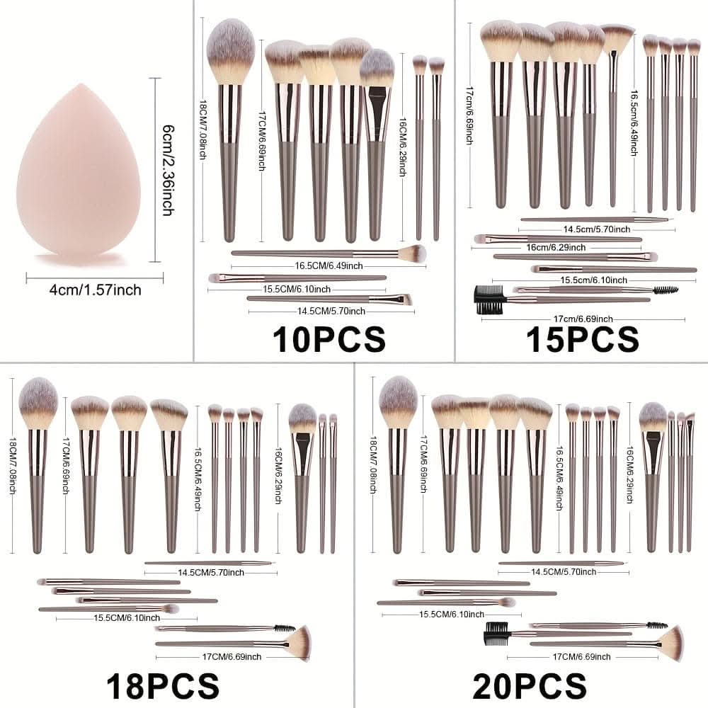 Professional Makeup Brushes Set (10-20pcs)
