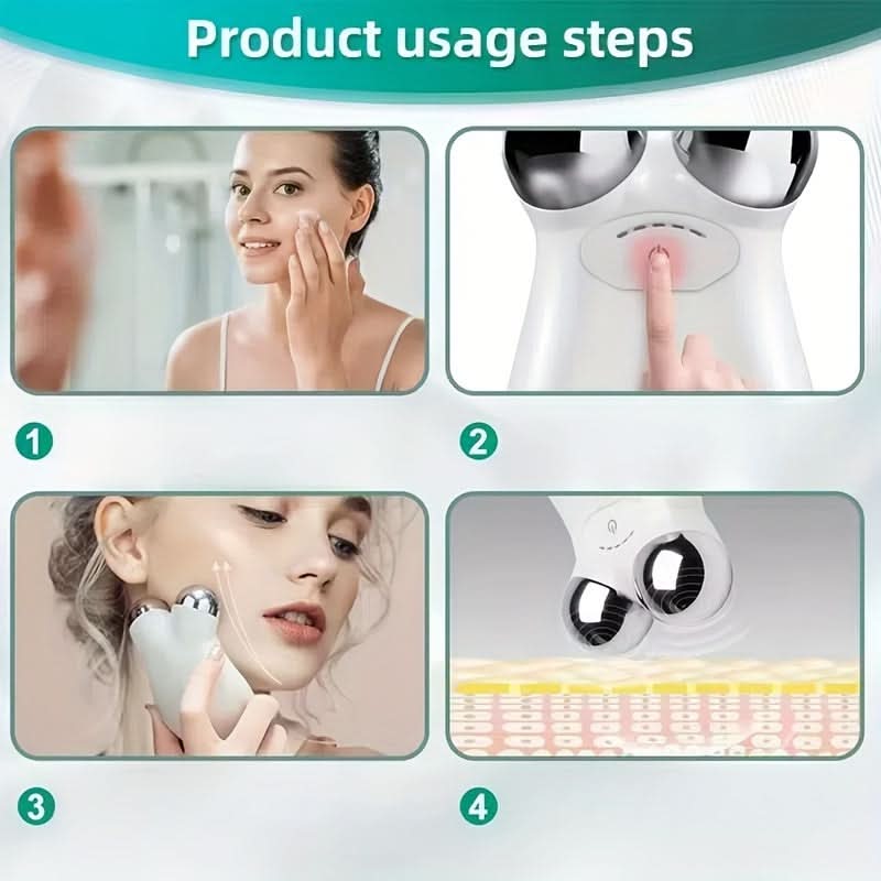 3-Level USB Rechargeable Facial Massager Device