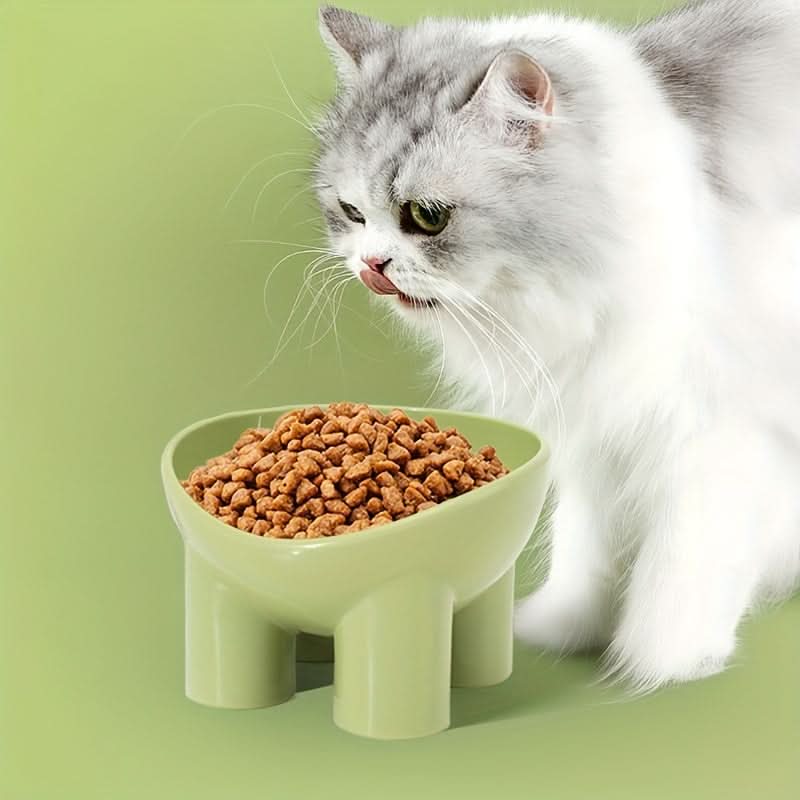 15-Degree Tilted Cat Bowls - Anti-Vomiting Elevated Set