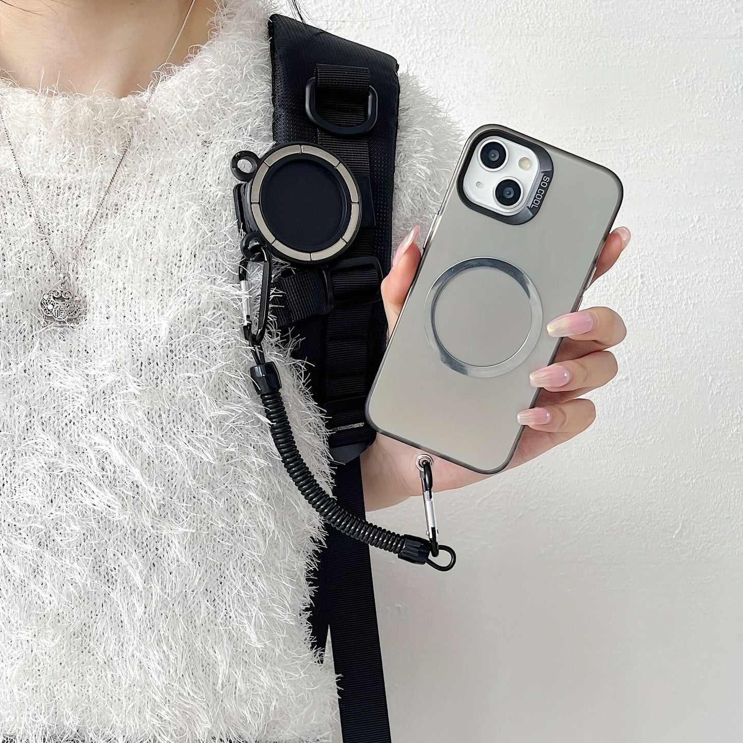 Magnetic Clip Phone Holder with Backpack Clip