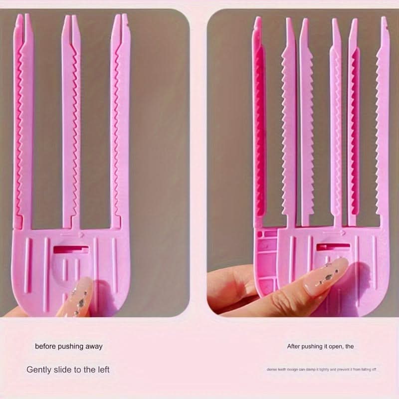 Root Lift Hair Volume Clips – 2PC Set, Plastic Comb