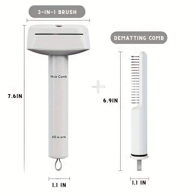3-in-1 Pet Grooming Comb for Shedding