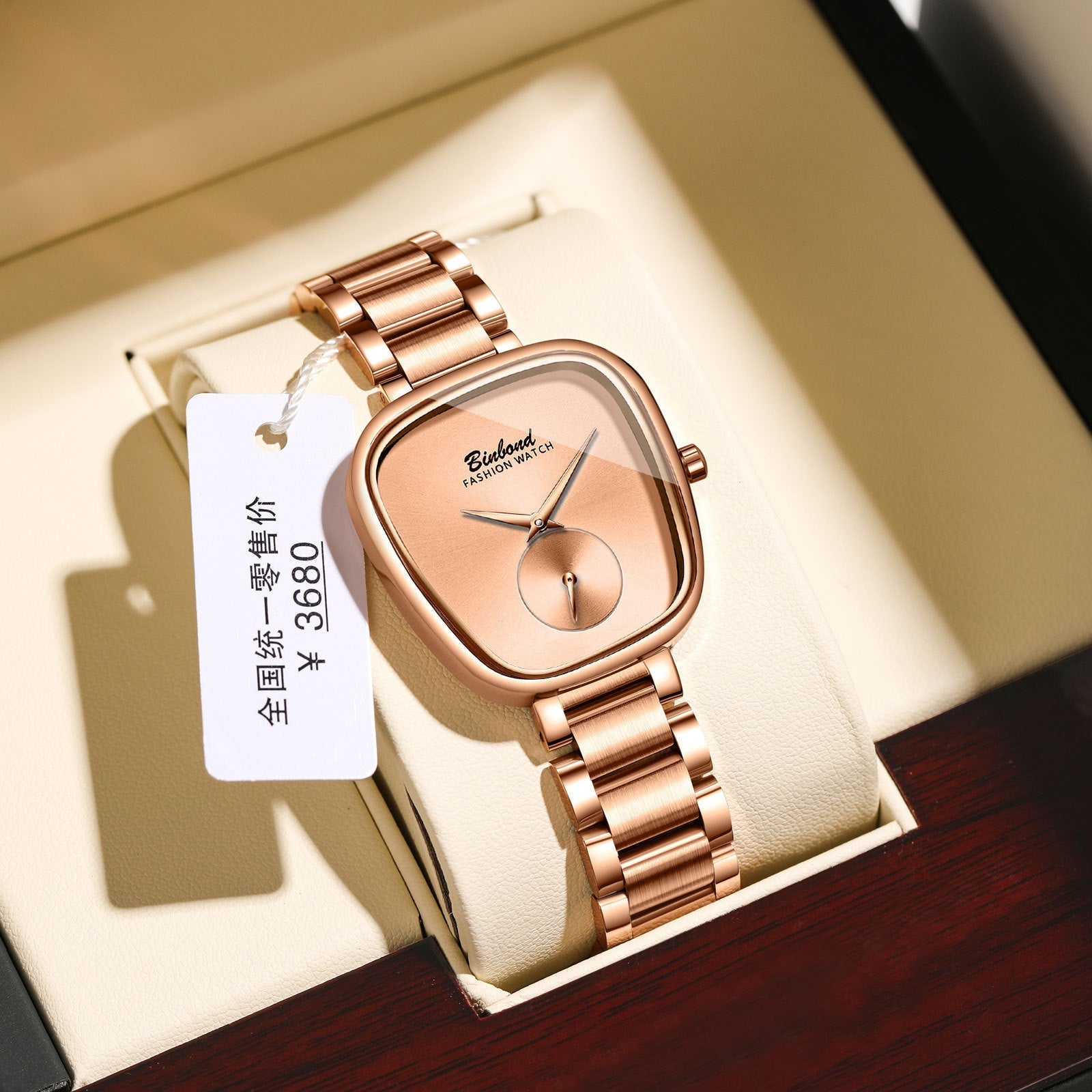 Binbond Waterproof Stainless Steel Quartz Watch for women & Girls