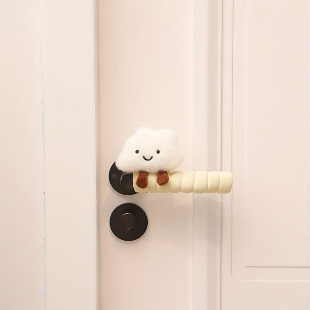Anti-Static Cloud Door Handle Gloves – Cute Bedroom Door Protection Cover