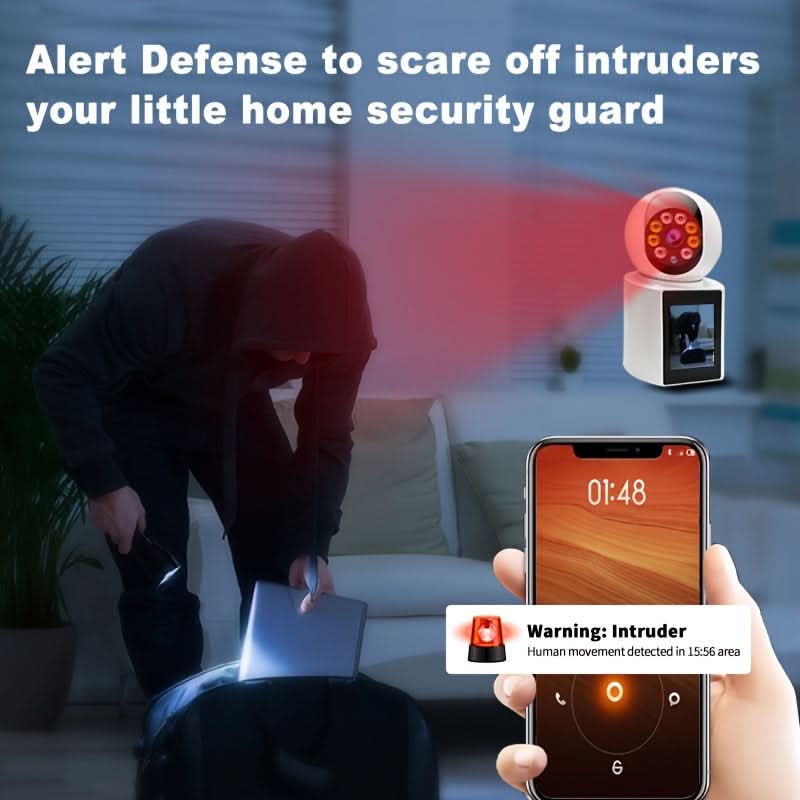 2MP HD Wireless PTZ Security Camera, 1080P WiFi, Two-Way Audio