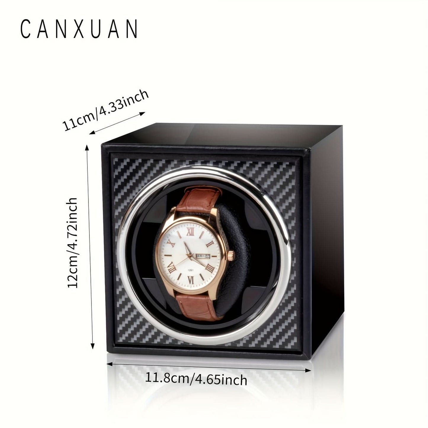 Single Watch Winder Wooden Case USB Powered
