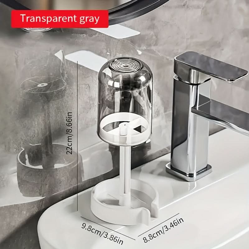 Sleek Toothbrush Holder & Mouthwash Cup Set for Couples