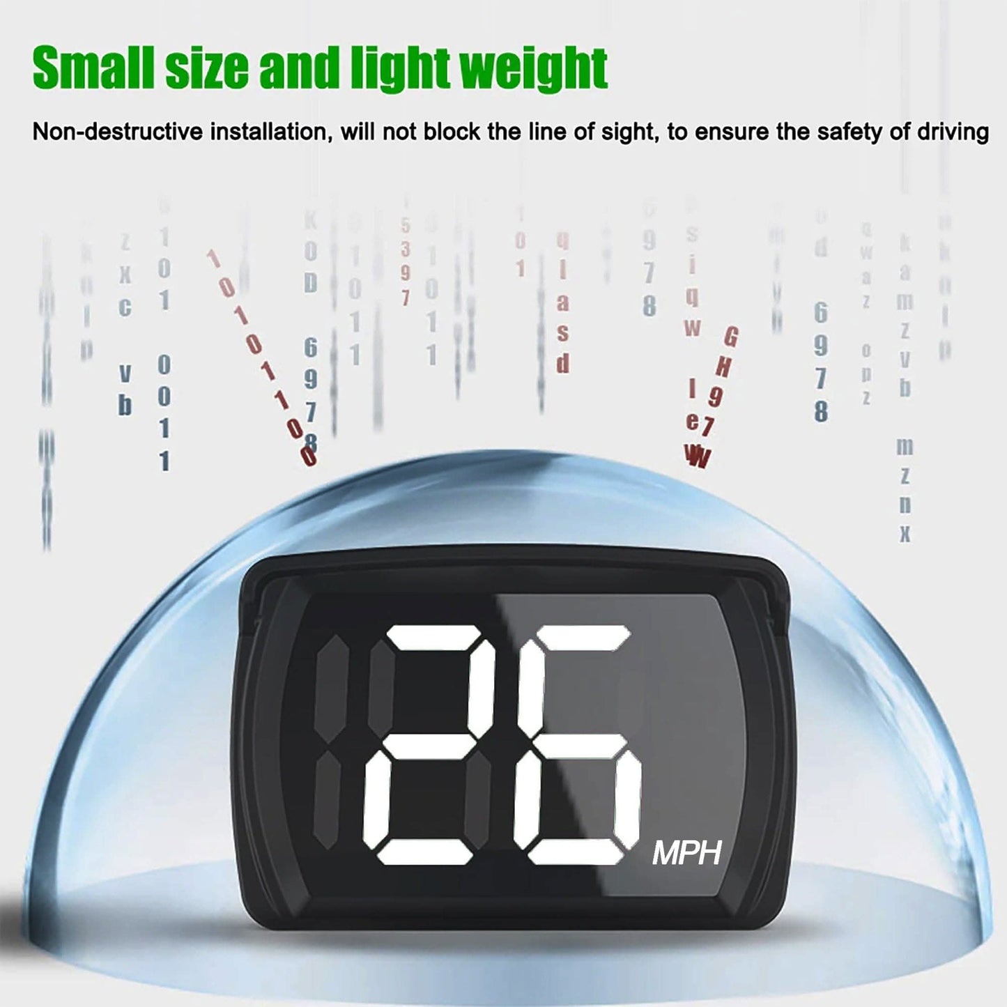 3-Inch HUD Head-Up Display – Multifunctional Car Speedometer