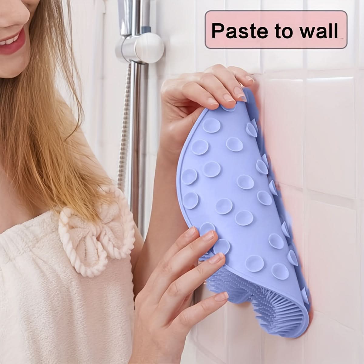 Non-Slip Shower Foot Scrubber Massager