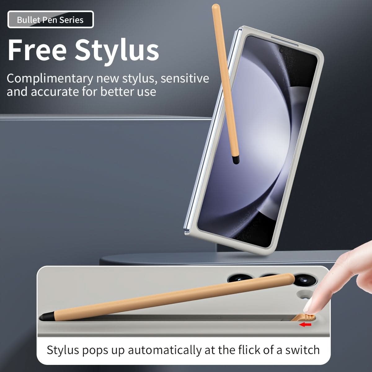 Samsung Galaxy Z Fold 5 Slim Case with Built-in S Pen Slot