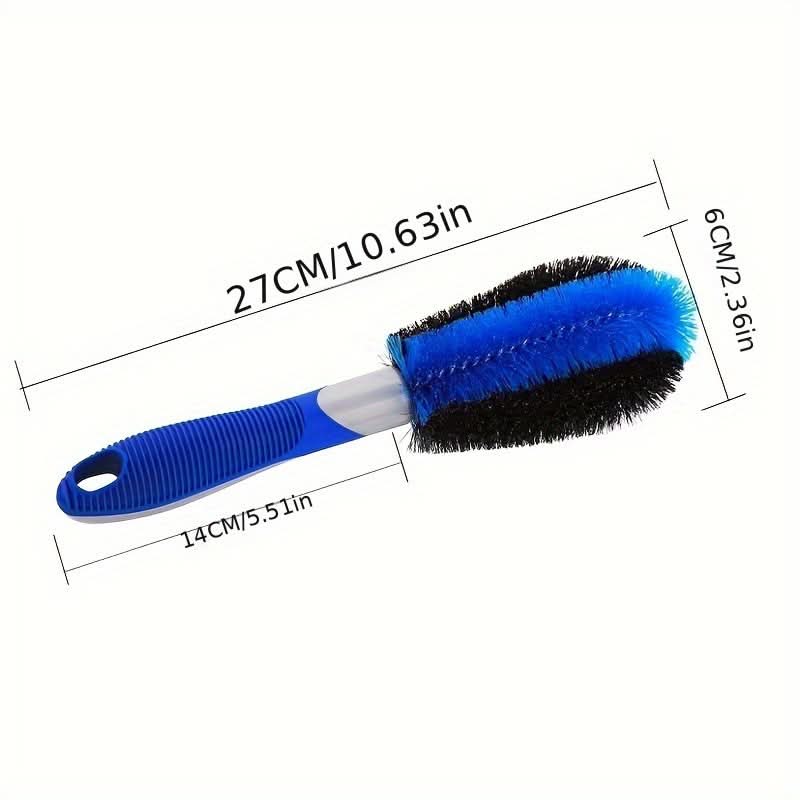 Multi-Surface Tire & Wheel Brush – Soft Grip, No Power Needed