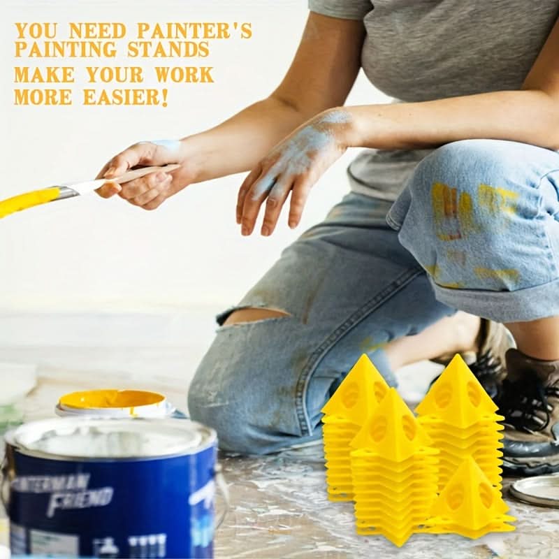 10-Piece Plastic Triangle Paint Stands