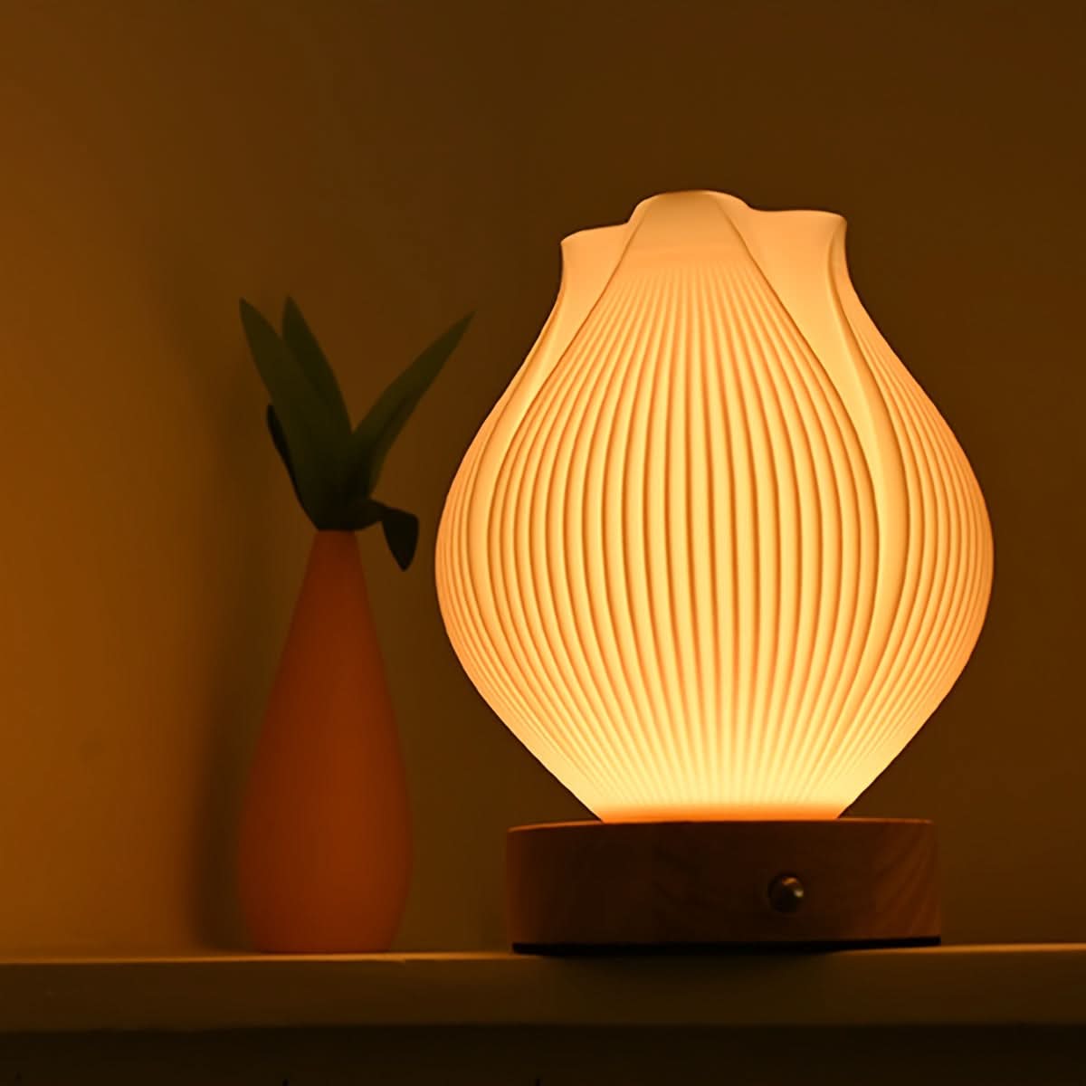Chic Bedside Table Lamp - USB Powered LED Night Light