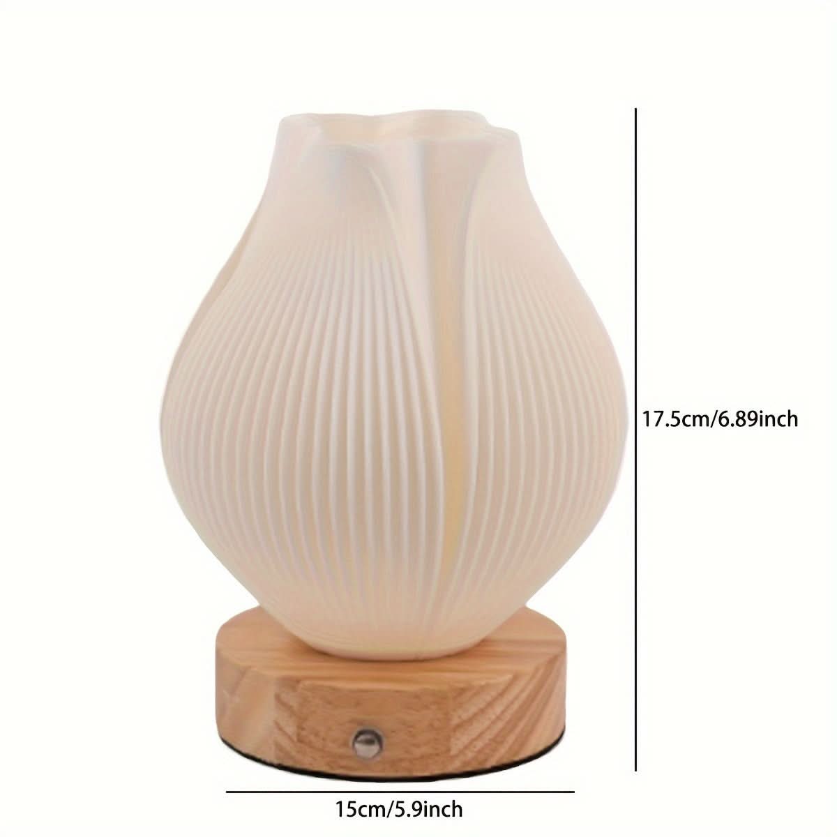 Chic Bedside Table Lamp - USB Powered LED Night Light