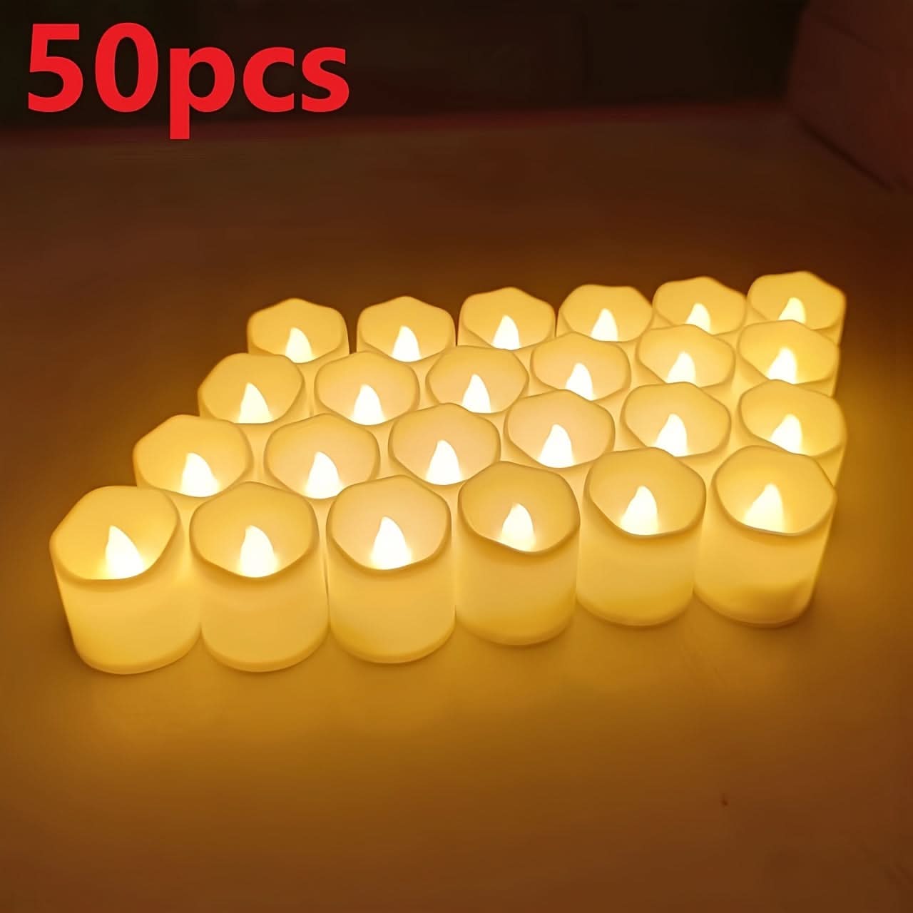 Flameless LED Candles Set – Battery-Operated, Flickering Lights for Weddings & Events