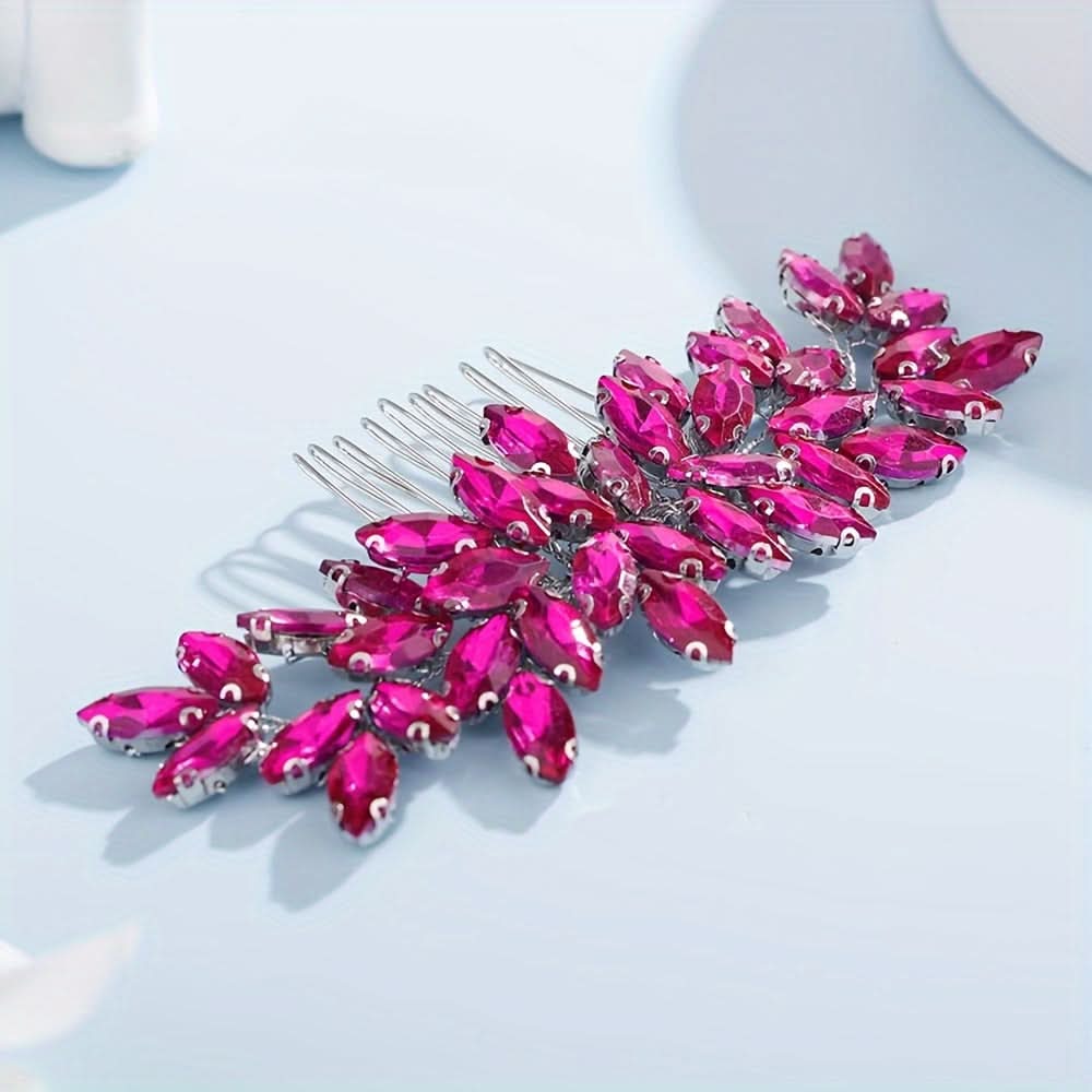 Rhinestone Bridal Side Comb Hair Accessory