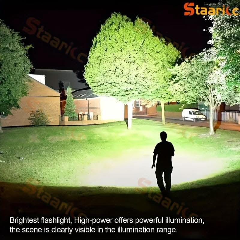 Staaricc USB Rechargeable LED Flashlight – 4 Modes
