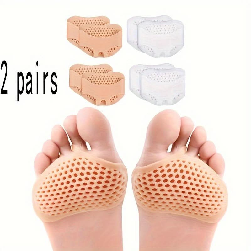 Breathable Honeycomb Forefoot Pads – Cushioned Half Insoles