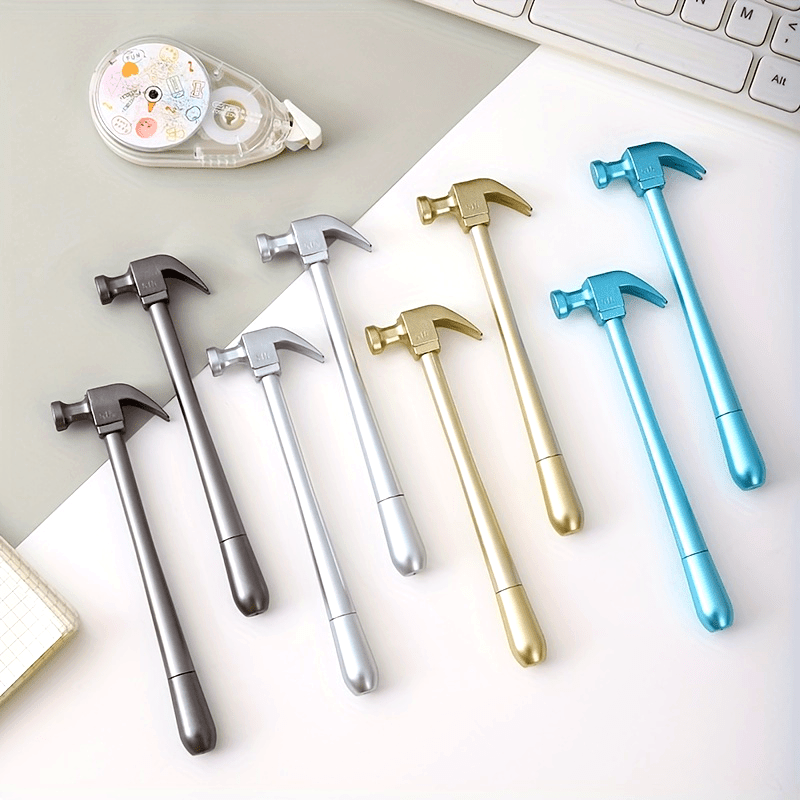 10-Pack Hammer-Shaped Gel Pens – Assorted Colors