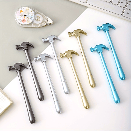 10-Pack Hammer-Shaped Gel Pens – Assorted Colors