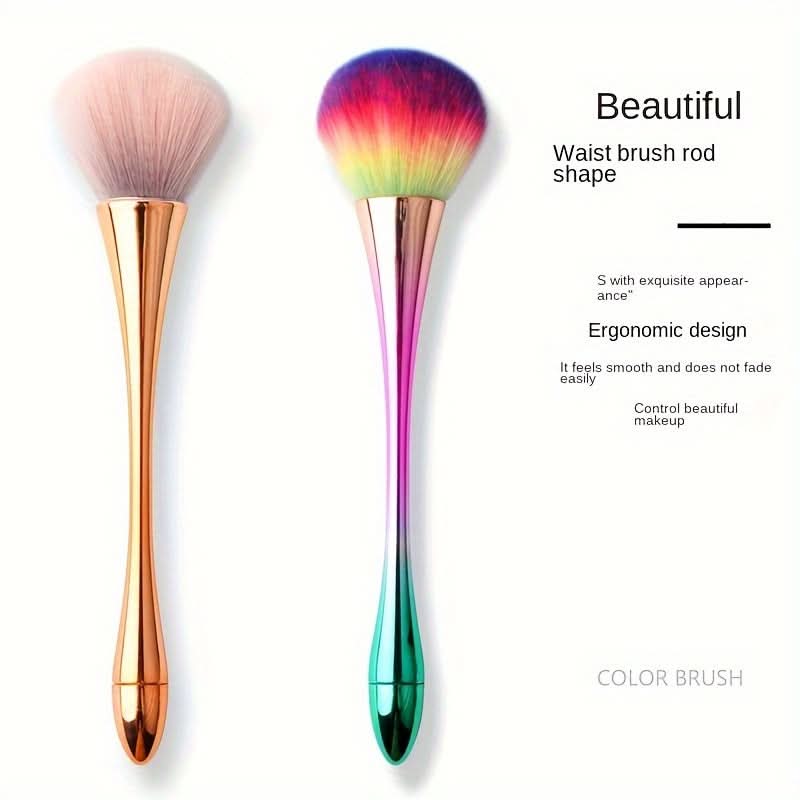 2PC Fantasy Color Nail Cleaning & Makeup Brushes