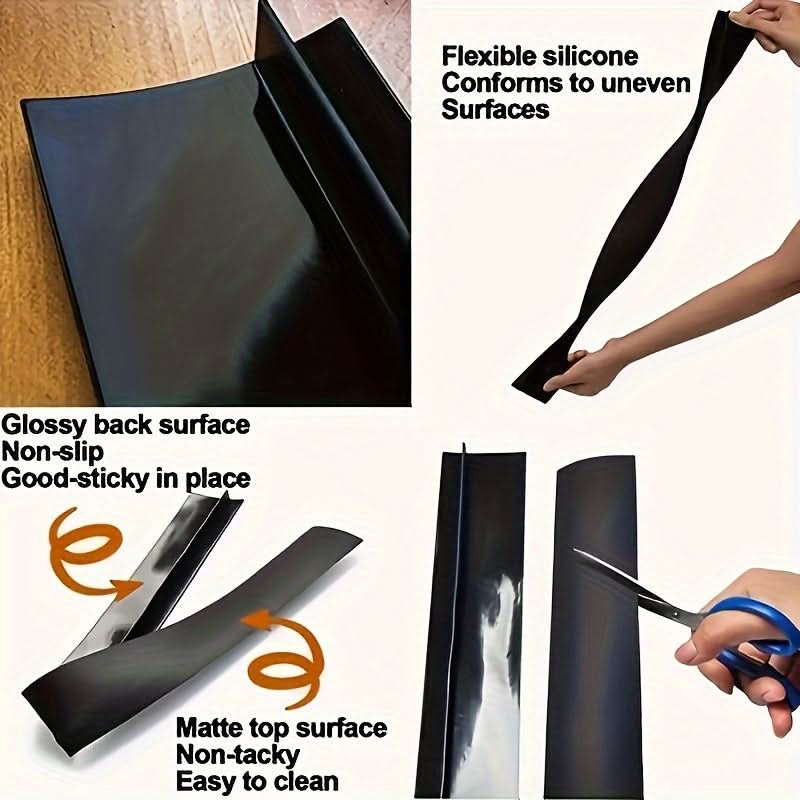 2-Pack Silicone Kitchen Gap Covers – Heat, Water & Stain Resistant Seals