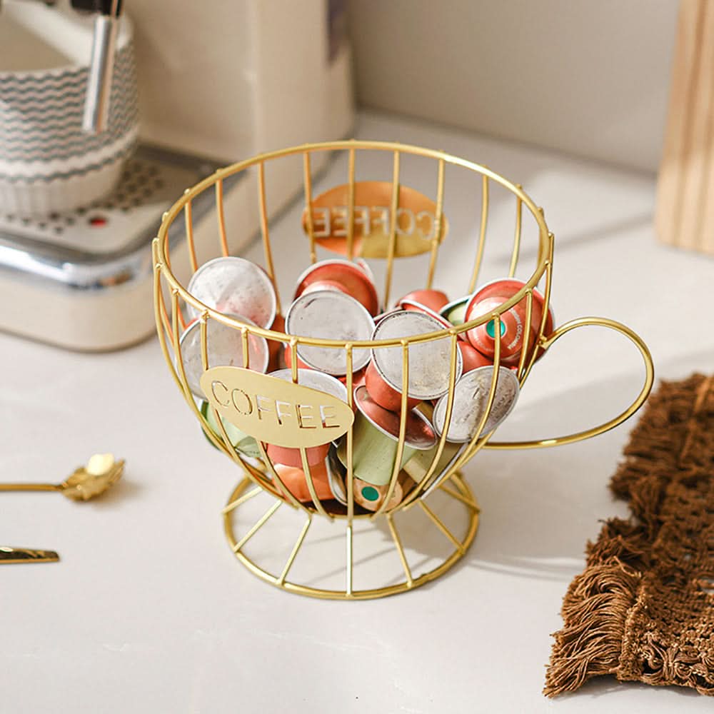 Nordic Style Coffee Table Storage Rack – Light Luxury Snack & Candy Holder