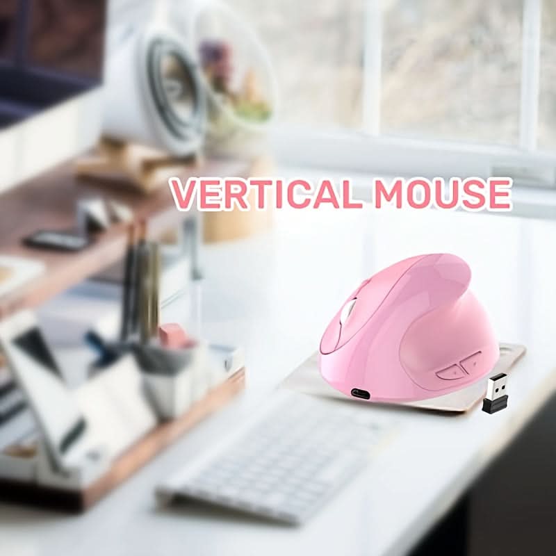 Rechargeable Vertical Wireless Mouse – Right-Handed