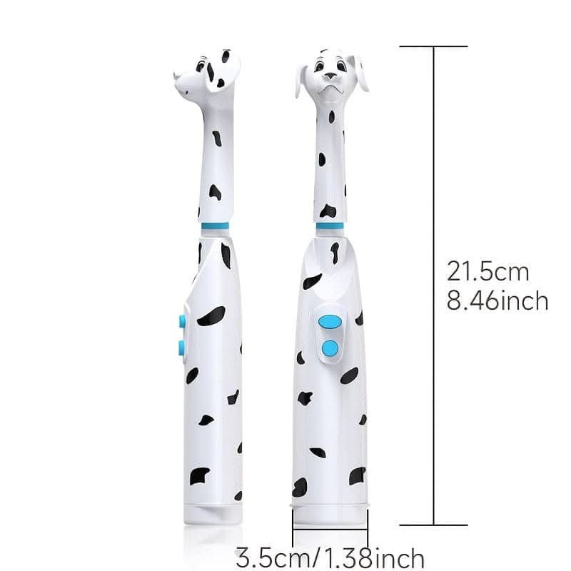 Cartoon Character Electric Toothbrush for Kids – Battery Powered, Soft Bristles