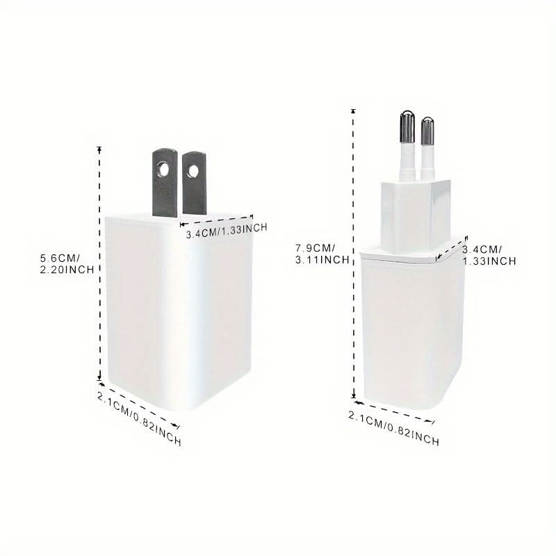 High-Speed USB Wall Charger for iPhone/Samsung