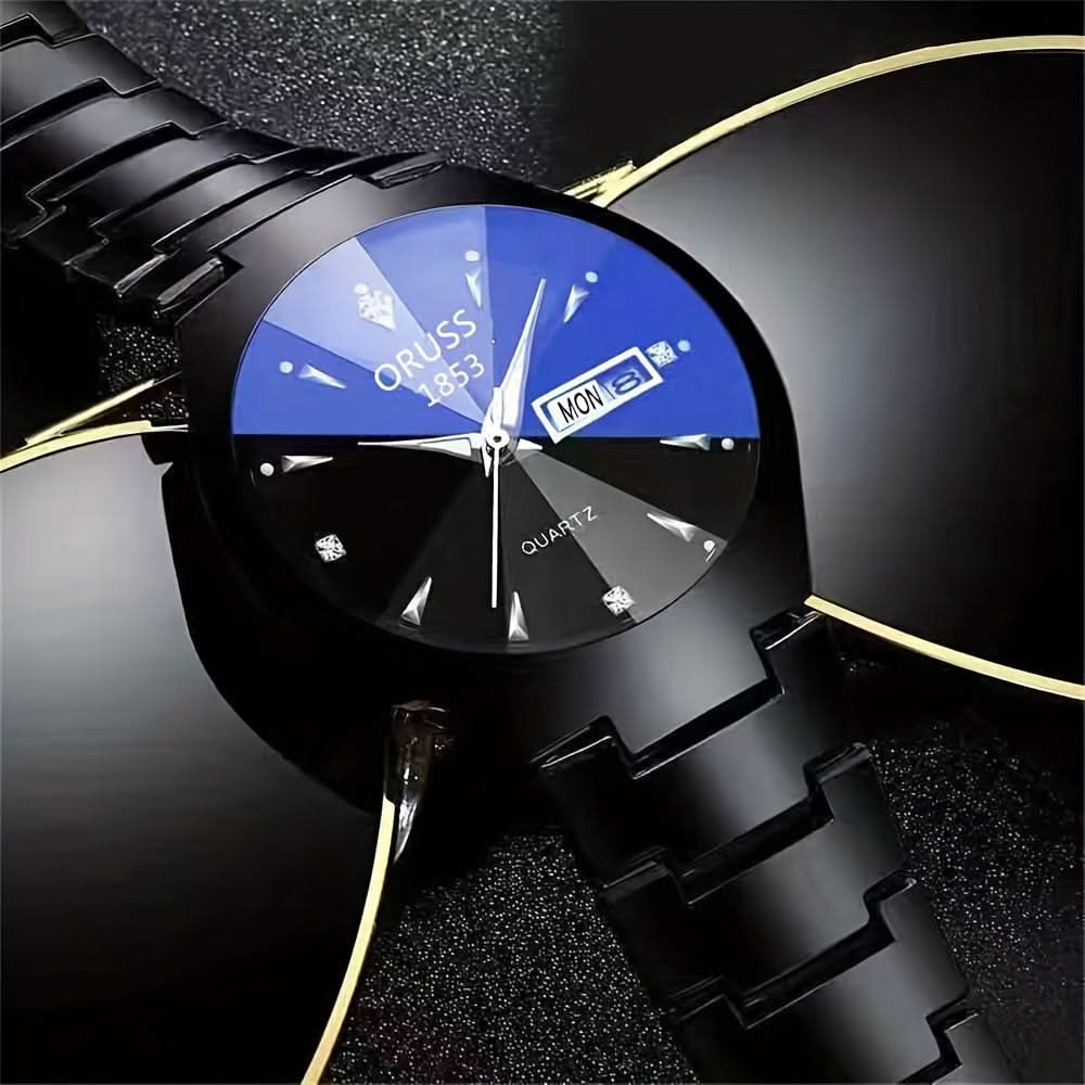 Ruggedly Stylish Gentleman’s Watch – Waterproof with Calendar Display
