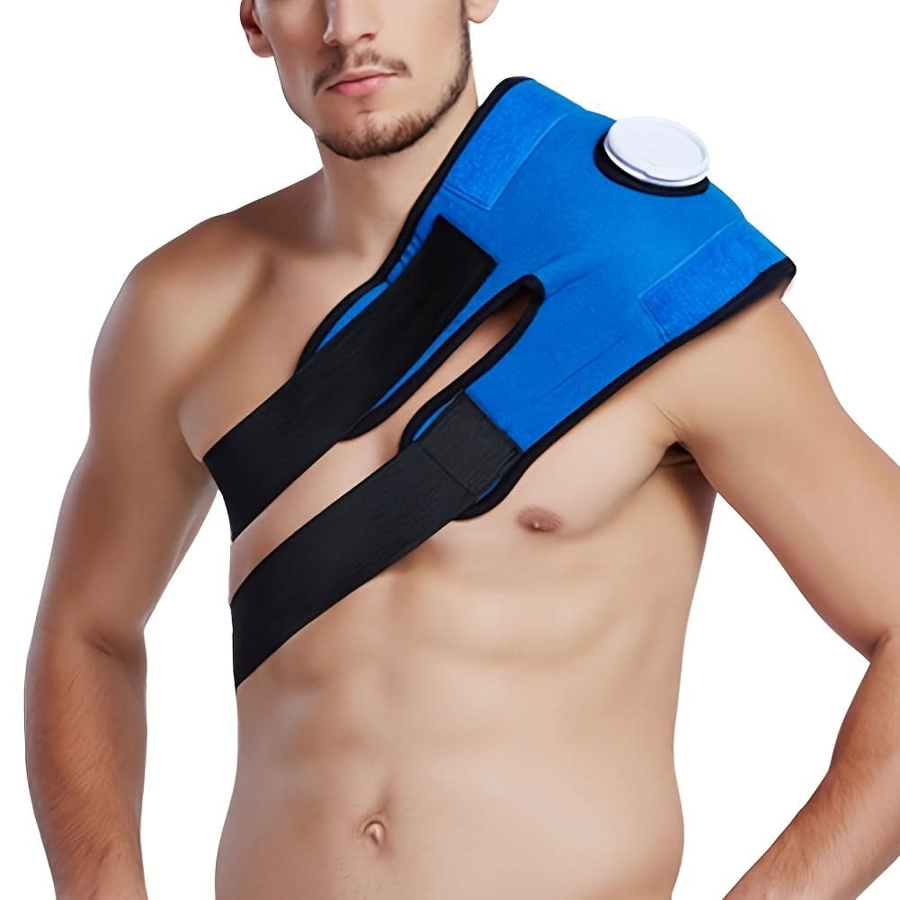 Reusable Ice Pack for Knee, Ankle & Neck – Hot/Cold Therapy Pack with Elastic Support